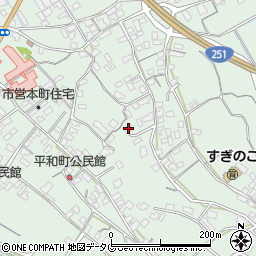 長崎県雲仙市愛野町甲417周辺の地図