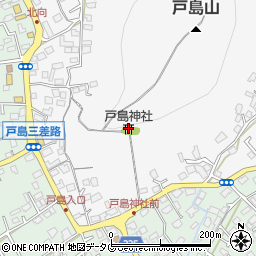戸島神社周辺の地図