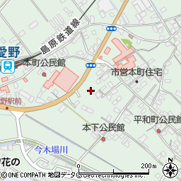 長崎県雲仙市愛野町甲375周辺の地図