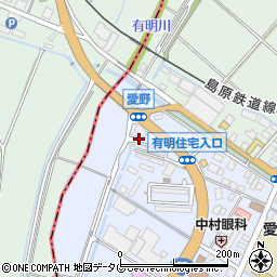 長崎新菱農機株式会社　愛野支店周辺の地図