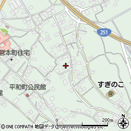 長崎県雲仙市愛野町甲497周辺の地図