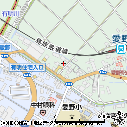 長崎県雲仙市愛野町甲3965周辺の地図