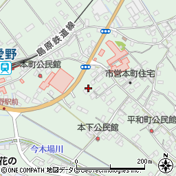 長崎県雲仙市愛野町甲383周辺の地図