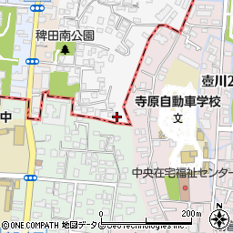 熊本県熊本市西区稗田町2-2周辺の地図