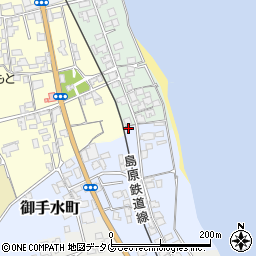 長崎県島原市御手水町2277周辺の地図