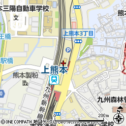 キャンドゥＪＲ上熊本駅店周辺の地図