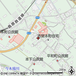 長崎県雲仙市愛野町甲387周辺の地図