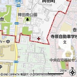 熊本県熊本市西区稗田町1周辺の地図