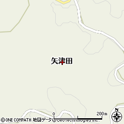 熊本県阿蘇郡高森町矢津田周辺の地図