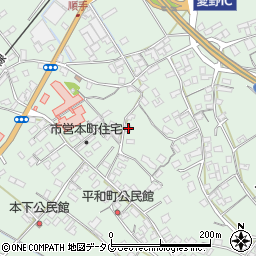長崎県雲仙市愛野町甲335周辺の地図