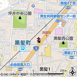 ドコモショップ坪井店周辺の地図