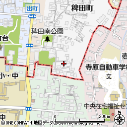 熊本県熊本市西区稗田町2-16周辺の地図