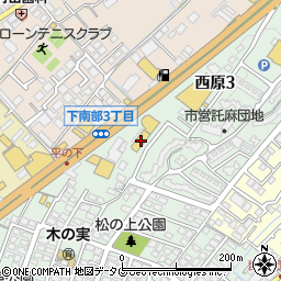 ユナイテッドトヨタ熊本ネッツスクエア東店周辺の地図