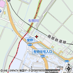 長崎県雲仙市愛野町甲3971-2周辺の地図
