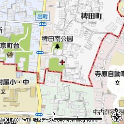 熊本県熊本市西区稗田町1-1周辺の地図