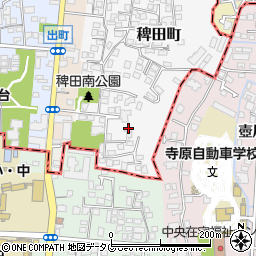 熊本県熊本市西区稗田町2-22周辺の地図