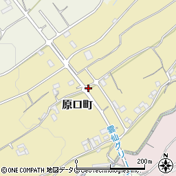 長崎県島原市原口町周辺の地図