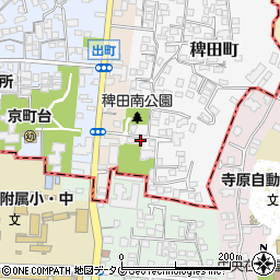 熊本県熊本市西区稗田町1-11周辺の地図