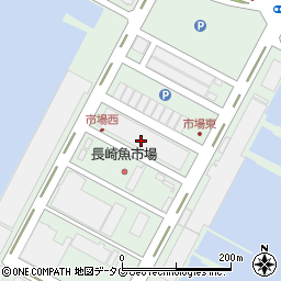 長崎県漁連　長崎漁港第二冷凍工場周辺の地図