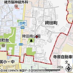 熊本県熊本市西区稗田町2-47周辺の地図