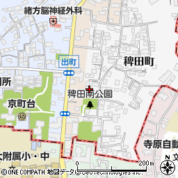 熊本県熊本市西区稗田町3-41周辺の地図