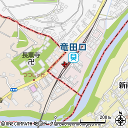 竜田口駅周辺の地図