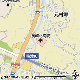 長崎北病院周辺の地図