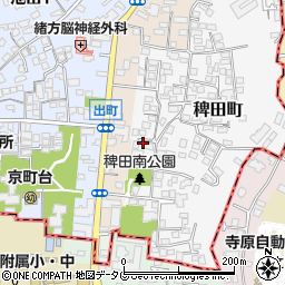 熊本県熊本市西区稗田町3周辺の地図