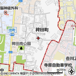 熊本県熊本市西区稗田町2-58周辺の地図