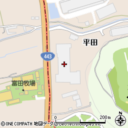 熊本県上益城郡益城町平田2441周辺の地図