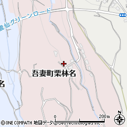 長崎県雲仙市吾妻町栗林名875周辺の地図