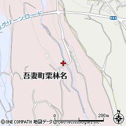 長崎県雲仙市吾妻町栗林名816周辺の地図