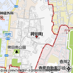 熊本県熊本市西区稗田町5-83周辺の地図