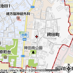 熊本県熊本市西区稗田町3-35周辺の地図