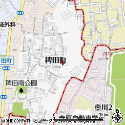 熊本県熊本市西区稗田町5-81周辺の地図