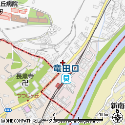 ファミリーマート熊本竜田口店周辺の地図