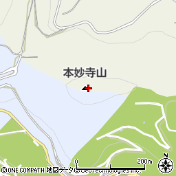本妙寺山周辺の地図