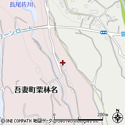長崎県雲仙市吾妻町栗林名793周辺の地図