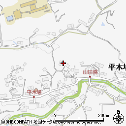 長崎県長与町（西彼杵郡）平木場郷周辺の地図