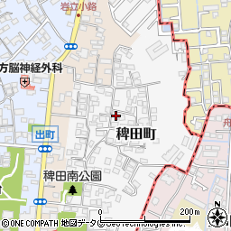 熊本県熊本市西区稗田町5-6周辺の地図