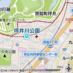 ＤＡＤＡ坪井周辺の地図