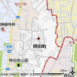 熊本県熊本市西区稗田町5-15周辺の地図