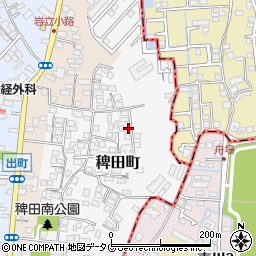 熊本県熊本市西区稗田町5-27周辺の地図