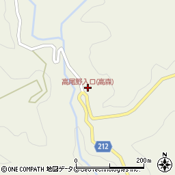 高尾野入口(高森)周辺の地図