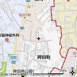 熊本県熊本市西区稗田町6-2周辺の地図