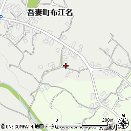 長崎県雲仙市吾妻町布江名890周辺の地図