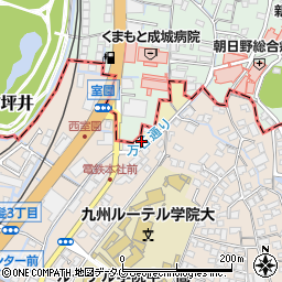 〒861-8072 熊本県熊本市中央区室園町の地図