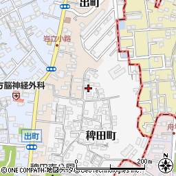 熊本県熊本市西区稗田町6-3周辺の地図