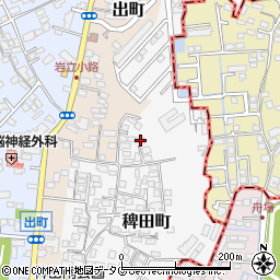 熊本県熊本市西区稗田町6-33周辺の地図
