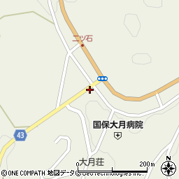 大月病院前周辺の地図